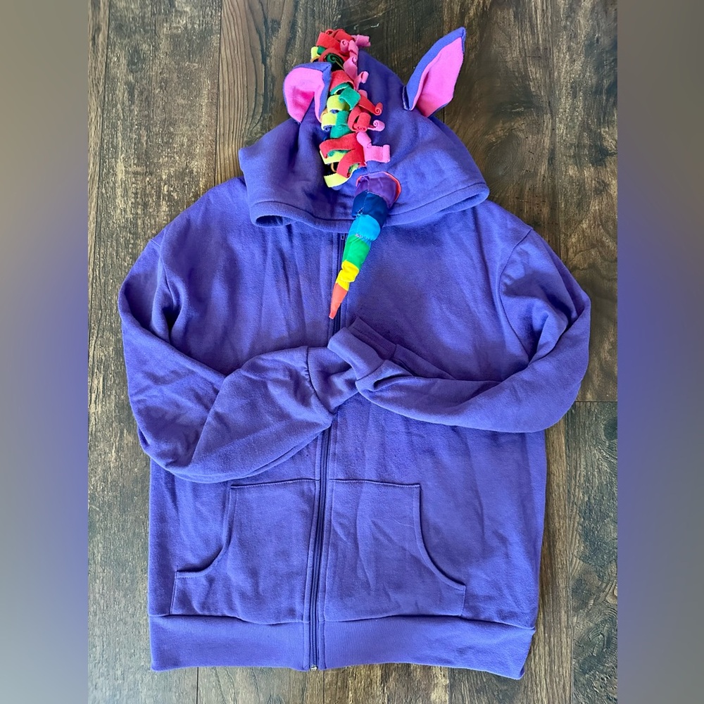 Purple Unicorn Hoodie Adult Medium from Rasta Imposta Halloween Pride Fun